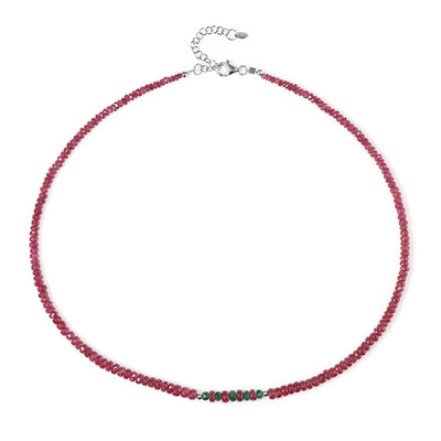 Collana in argento con Rubino del Madagascar