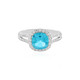 Anello in argento con Topazio Paraiba