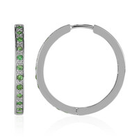 Orecchini in argento con Tsavorite