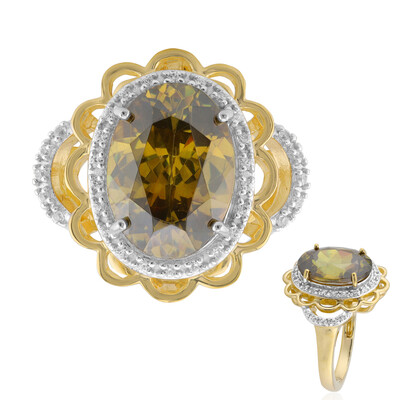 Anello in oro con Sfalerite Bulgara
