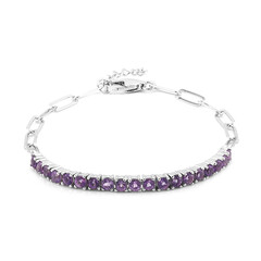 Bracciale in argento con Ametista