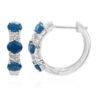 Orecchini in oro con Apatite Blu Royal