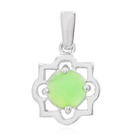 Ciondolo in argento con Crisoprasio Imperiale