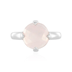 Anello in argento con Quarzo Rosa