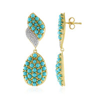 Orecchini in argento con Turchese Sleeping Beauty