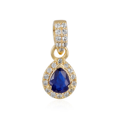 Ciondolo in argento con Spinello Blu Royal