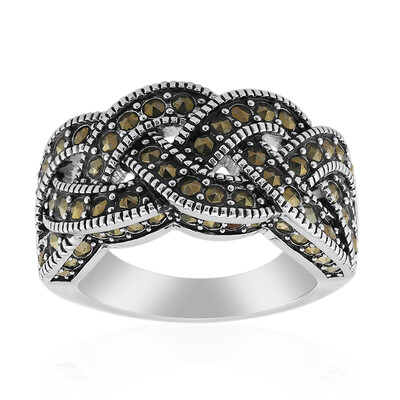 Anello in argento con Marcassite