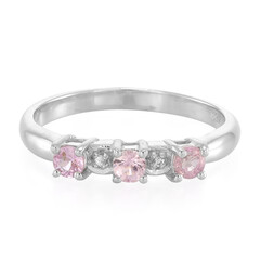 Anello in argento con Zaffiro Rosa