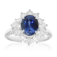 Anello in platino con Zaffiro Ceylon (CIRARI)
