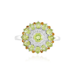 Anello in argento con Peridoto