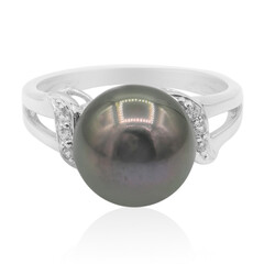 Anello in argento con Perla Tahitiana (TPC)