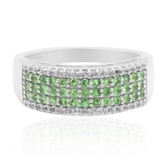 Anello in argento con Tsavorite