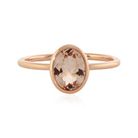 Anello in oro con Morganite Pesca