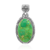 Ciondolo in argento con Turchese Kingman Mohave Verde (Art of Nature)