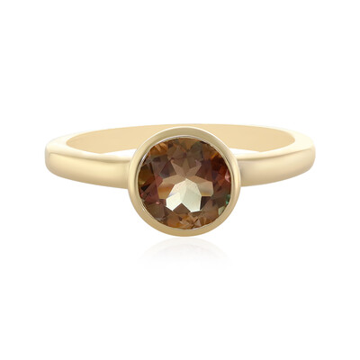 Anello in oro con Pietra del Sole dell'Oregon