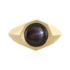 Anello in argento con Zaffiro Stellato Nero