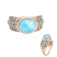 Anello in oro con Larimar (KM by Juwelo)