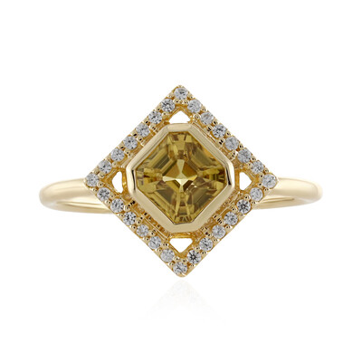 Anello in oro con Zircone Giallo