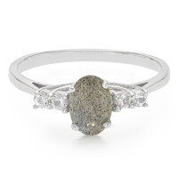 Anello in argento con Labradorite