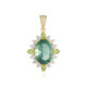 Ciondolo in argento con Fluorite Verde