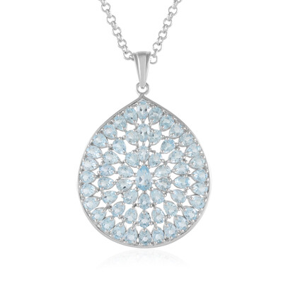 Collana in argento con Topazio Blu Cielo