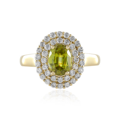 Anello in oro con Sfene