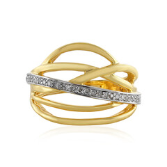 Anello in argento con Diamante I4 (J)