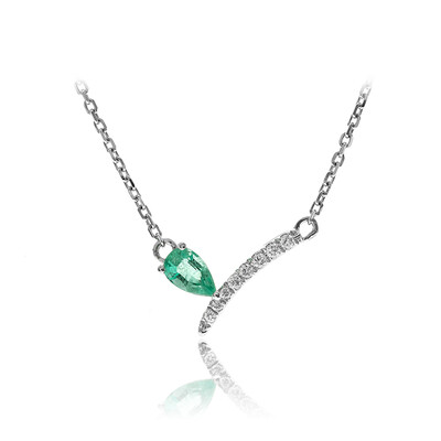 Collana in oro con Smeraldo Zambia AAA (CIRARI)
