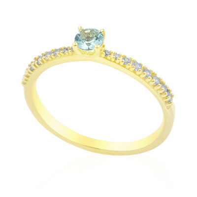 Anello in oro con Tormalina Paraiba Nigeriana