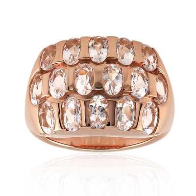 Anello in oro con Danburite Rosa del Messico