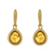 Orecchini in argento con Ambra Baltica Cognac (dagen)