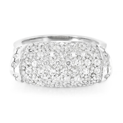 Anello in argento con Topazio Bianco
