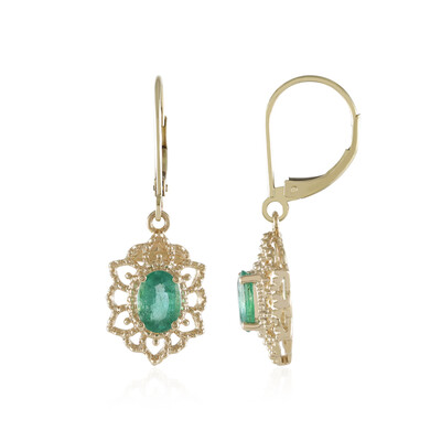 Orecchini in oro con Smeraldo Russo