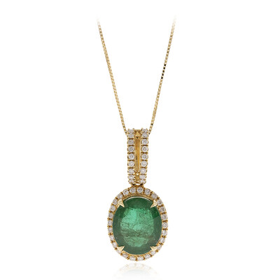 Collana in oro con Smeraldo Zambia AAA (CIRARI)