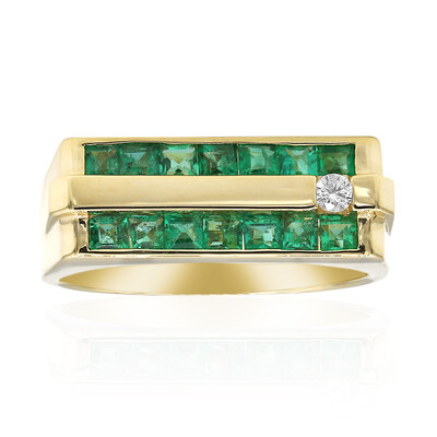 Anello in oro con Smeraldo Zambia AAA (CIRARI)