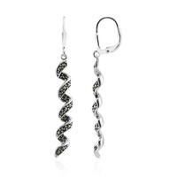 Orecchini in argento con Marcassite