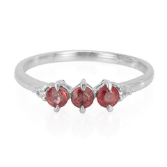 Anello in argento con Rubino Malawi