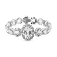 Bracciale in argento con Topazio Bianco