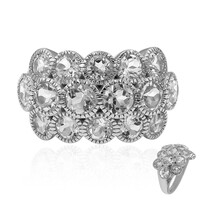 Anello in argento con Topazio Bianco