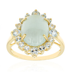 Anello in oro con Acquamarina