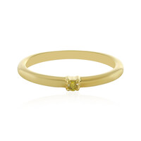 Anello in argento con Diamante Giallo I3