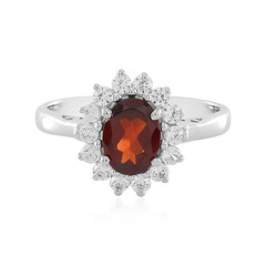 Anello in argento con Granato Mozambico