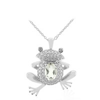 Collana in argento con Ametista Verde