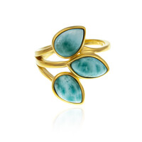 Anello in argento con Larimar