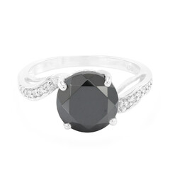 Anello in argento con Ematite Nera
