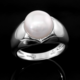 Anello in argento con Perla di Acqua Dolce (TPC)