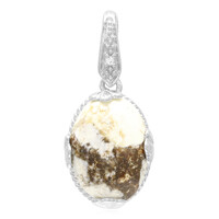 Ciondolo in argento con Magnesite