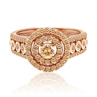 Anello in oro con Diamante Rose de France SI1 di Argyle