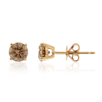 Orecchini in oro con Diamante Cioccolato SI2 (CIRARI)