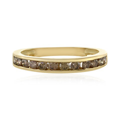 Anello in oro con Diamante Cioccolato I1